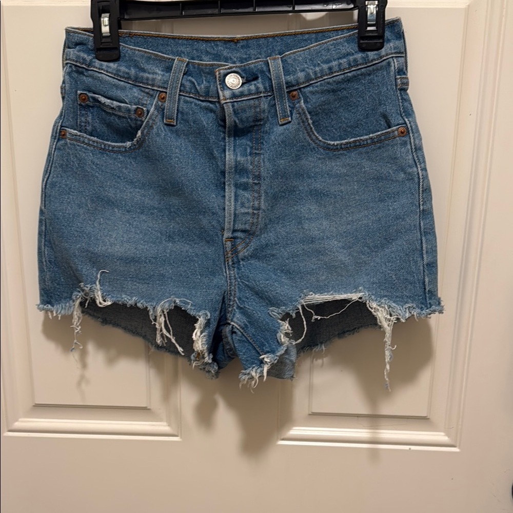 Levi's Blue 501 High Rise women’s shorts size 27